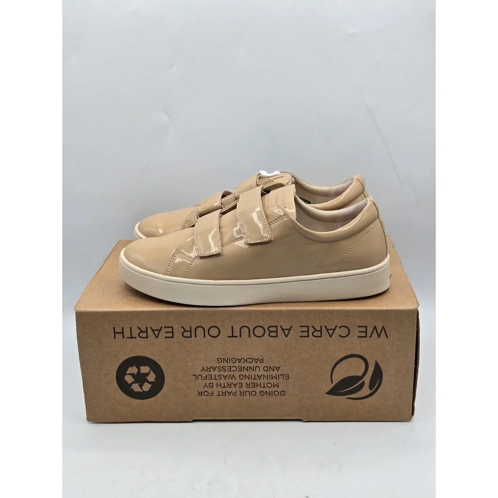 NEW Revitalign Orthotic Tan Solid Sneakers Malibu‎ Bella Patent Sz 8.5 W